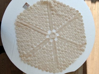Rounded Crochet  coffee Table cover, set of 3 - Image 2