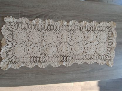 Crochet Coffee Table Cover, Set of 3, Rectangle - Image 3